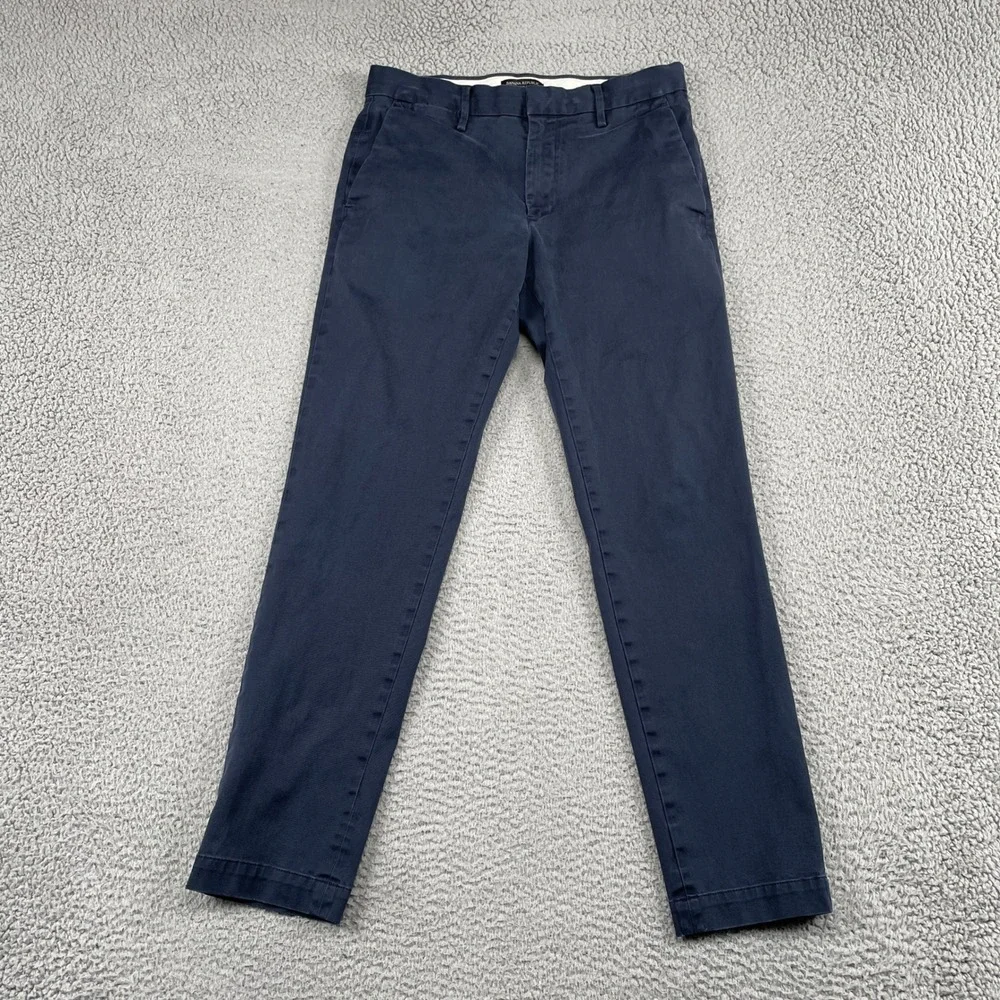 Banana Republic Chino Mens 31x32 Navy Blue Mason Athletic Tapered Rapid Movement